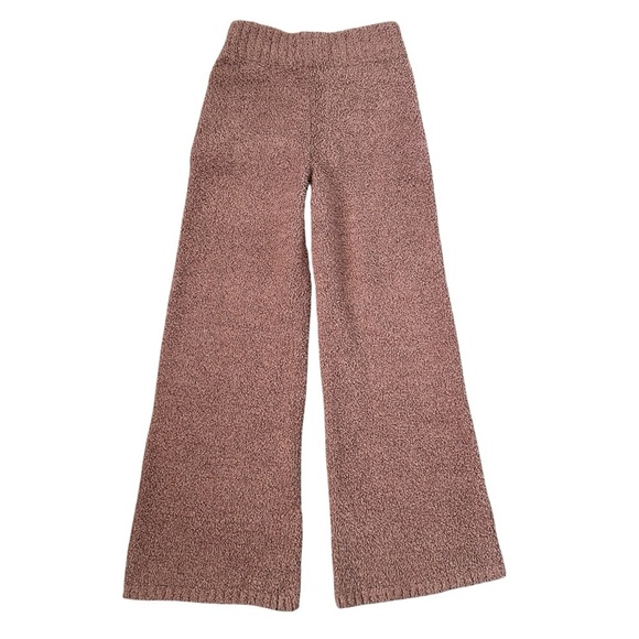 SKIMS Cozy Straight-leg Mid-rise Boucle Knitted Trousers in Rose Clay Sz. S / M - Picture 11 of 12